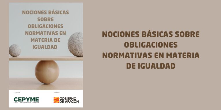 FORMACIÓN GRATUITA – NOCIONES BÁSICAS SOBRE OBLIGACIONES NORMATIVAS EN MATERIA DE IGUALDAD